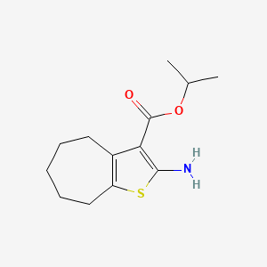 B1305879 isopropyl 2-amino-5,6,7,8-tetrahydro-4H-cyclohepta[b]thiophene-3-carboxylate CAS No. 351983-32-9