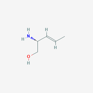 molecular formula C5H11NO B13058861 (R,E)-2-Aminopent-3-en-1-ol 