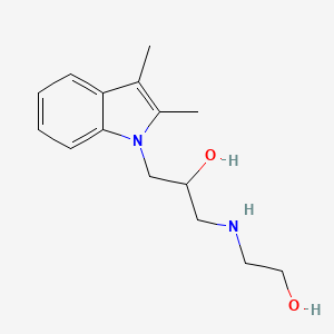 1-(2,3-Dimethyl-indol-1-yl)-3-(2-hydroxy-ethylamino)-propan-2-ol