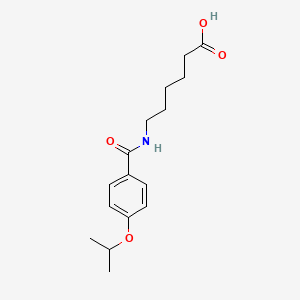 molecular formula C16H23NO4 B1305900 6-(4-Isopropoxybenzoylamino)hexanoic acid CAS No. 305858-63-3