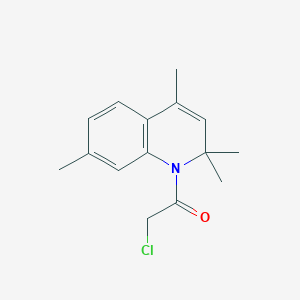 molecular formula C15H18ClNO B1305903 2-chloro-1-(2,2,4,7-tetramethylquinolin-1(2H)-yl)ethanone CAS No. 28745-09-7