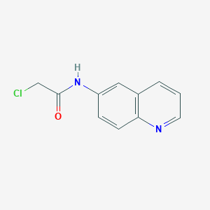 molecular formula C11H9ClN2O B1305917 2-Chloro-N-quinolin-6-yl-acetamide CAS No. 122097-66-9