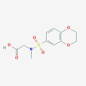 molecular formula C11H13NO6S B1305921 [(2,3-Dihydro-benzo[1,4]dioxine-6-sulfonyl)-methyl-amino]-acetic acid CAS No. 425659-61-6