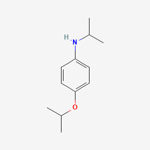 molecular formula C12H19NO B13059215 N-(propan-2-yl)-4-(propan-2-yloxy)aniline 