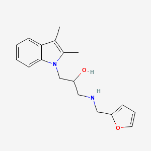 1-(2,3-Dimethyl-indol-1-yl)-3-[(furan-2-ylmethyl)-amino]-propan-2-ol