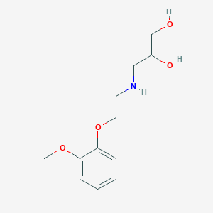 molecular formula C12H19NO4 B130593 1,2-丙二醇，3-[[2-(2-甲氧基苯氧基)乙基]氨基]- CAS No. 10461-27-5