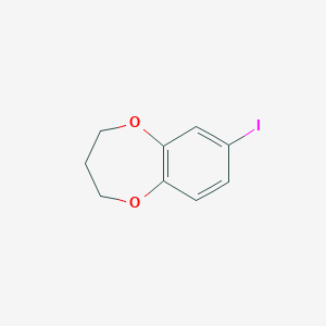 molecular formula C9H9IO2 B1305935 7-iodo-3,4-dihydro-2H-1,5-benzodioxepine CAS No. 306934-90-7