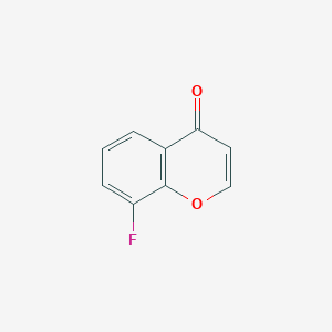 molecular formula C9H5FO2 B13059351 4H-1-Benzopyran-4-one, 8-fluoro- CAS No. 75487-85-3