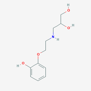 molecular formula C11H17NO4 B130594 Decarbazolyl Desmethyl Carvedilol CAS No. 114849-42-2