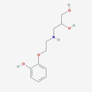 molecular formula C11H17NO4 B130594 3-[2-(2-羟基苯氧基)乙基氨基]丙烷-1,2-二醇 CAS No. 114849-42-2