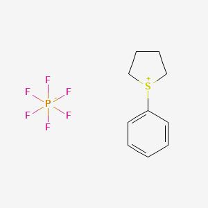 molecular formula C10H13F6PS B1305940 1-Phenylthiolan-1-ium hexafluorophosphate CAS No. 82135-88-4