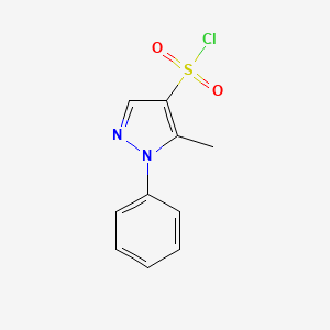 molecular formula C10H9ClN2O2S B1305941 5-methyl-1-phenyl-1H-pyrazole-4-sulfonyl chloride CAS No. 342405-38-3