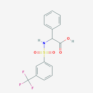 molecular formula C15H12F3NO4S B1305943 2-phenyl-2-(([3-(trifluoromethyl)phenyl]sulfonyl)amino)acetic acid CAS No. 250714-41-1