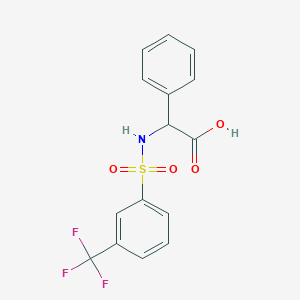 2-phenyl-2-[[3-(trifluoromethyl)phenyl]sulfonylamino]acetic Acid