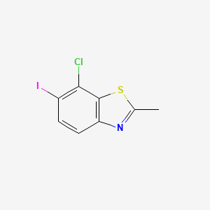 molecular formula C8H5ClINS B13059432 7-Chloro-6-iodo-2-methylbenzo[d]thiazole 