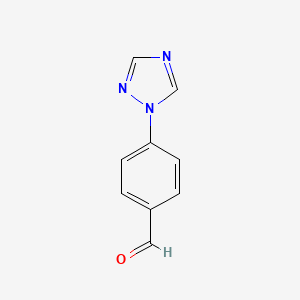 molecular formula C9H7N3O B1305953 4-(1H-1,2,4-三唑-1-基)苯甲醛 CAS No. 27996-86-7