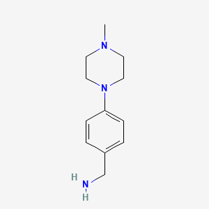 molecular formula C12H19N3 B1305955 4-(4-Methylpiperazino)benzylamine CAS No. 216144-45-5