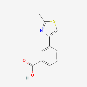 molecular formula C11H9NO2S B1305956 3-(2-Methyl-1,3-thiazol-4-yl)benzoic acid CAS No. 28077-41-0
