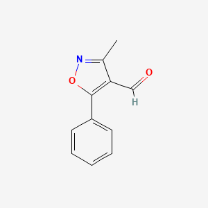 molecular formula C11H9NO2 B1305959 3-Methyl-5-phenyl-isoxazole-4-carbaldehyde CAS No. 89479-66-3