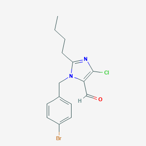 molecular formula C15H16BrClN2O B130596 1-(4-溴苯甲基)-2-丁基-4-氯-1H-咪唑-5-甲醛 CAS No. 143722-29-6