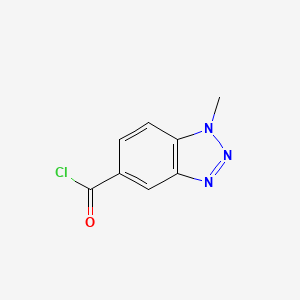 molecular formula C8H6ClN3O B1305965 1-Methyl-1h-1,2,3-benzotriazole-5-carbonyl chloride CAS No. 423768-38-1