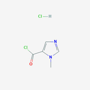molecular formula C5H6Cl2N2O B1305966 1-Methyl-1H-imidazole-5-carbonyl chloride hydrochloride CAS No. 343569-06-2