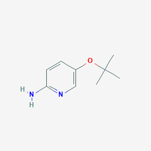 molecular formula C9H14N2O B13059751 5-(Tert-butoxy)pyridin-2-amine 