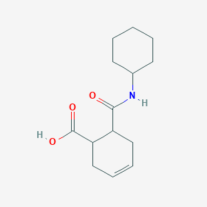 molecular formula C14H21NO3 B1305976 6-(Cyclohexylcarbamoyl)cyclohex-3-ene-1-carboxylic acid CAS No. 428841-22-9