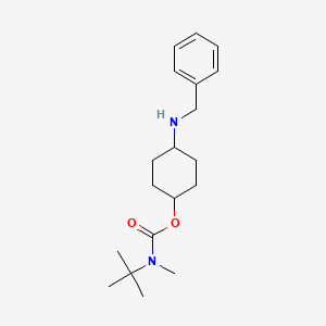 molecular formula C19H30N2O2 B13059778 Tert-butyl 4-(benzylamino)cyclohexyl methylcarbamate 