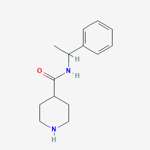 N-(1-phenylethyl)piperidine-4-carboxamide