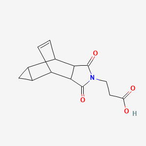 3-(1,3-dioxooctahydro-4,6-ethenocyclopropa[f]isoindol-2(1H)-yl)propanoic acid