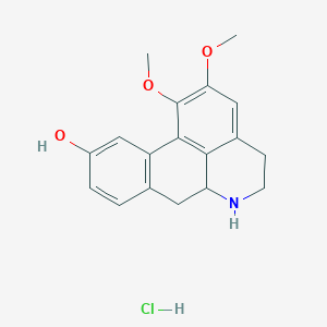 1,2-Dimethoxy-5,6,6a,7-tetrahydro-4H-dibenzo[de,g]quinolin-10-ol hydrochloride