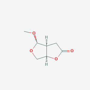 molecular formula C7H10O4 B130599 (3aS,4S,6aR)-4-Methoxytetrahydrofuro[3,4-b]furan-2(3H)-one CAS No. 866594-60-7