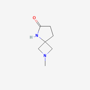 molecular formula C7H12N2O B13059963 2-Methyl-2,5-diazaspiro[3.4]octan-6-one 