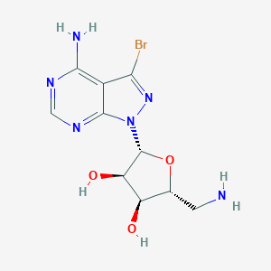 molecular formula C10H13BrN6O3 B130600 Adenosine kinase inhibitor GP515 CAS No. 144928-48-3