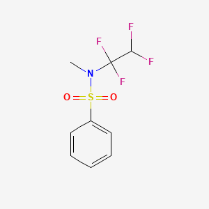 molecular formula C9H9F4NO2S B1306010 N-Methyl-N-(1,1,2,2-tetrafluoroethyl)benzenesulphonamide CAS No. 31375-11-8