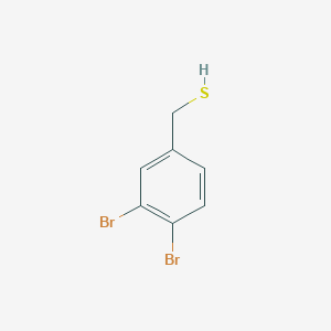 molecular formula C7H6Br2S B13060102 (3,4-Dibromophenyl)methanethiol 