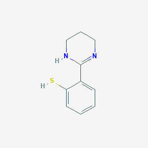 molecular formula C10H12N2S B1306018 2-(1,4,5,6-Tetrahydropyrimidin-2-yl)benzenethiol CAS No. 53440-32-7