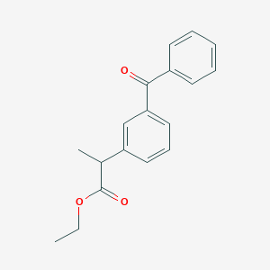 molecular formula C18H18O3 B130602 2-(3-苯甲酰苯基)丙酸乙酯 CAS No. 60658-04-0