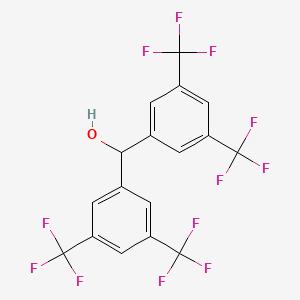 molecular formula C17H8F12O B1306020 Bis[3,5-bis(trifluoromethyl)phenyl]methanol CAS No. 87901-76-6