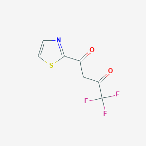 molecular formula C7H4F3NO2S B1306022 4,4,4-Trifluoro-1-(1,3-thiazol-2-yl)butane-1,3-dione CAS No. 306935-40-0