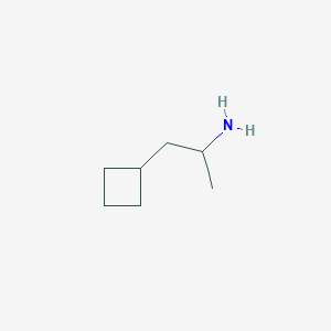 molecular formula C7H15N B13060262 1-Cyclobutylpropan-2-amine 