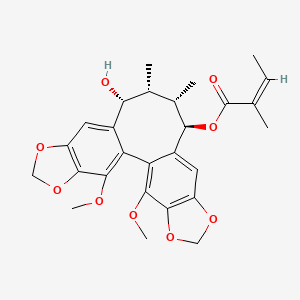molecular formula C27H30O9 B13060415 schisantherinL 