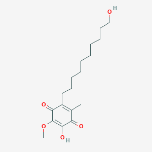 molecular formula C18H28O5 B13060504 Idebenone Impurity 4 