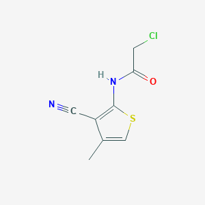 molecular formula C8H7ClN2OS B1306054 N1-(3-Cyano-4-methyl-2-thienyl)-2-chloroacetamide CAS No. 648859-02-3