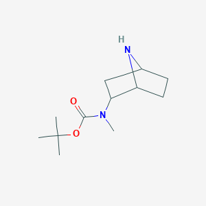 molecular formula C12H22N2O2 B13060641 Tert-butyl7-aza-bicyclo[2.2.1]heptan-2-ylmethylcarbamate 