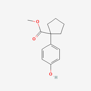 molecular formula C13H16O3 B13060644 Methyl 1-(4-hydroxyphenyl)cyclopentane-1-carboxylate 