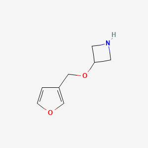 molecular formula C8H11NO2 B13060708 3-(Furan-3-ylmethoxy)azetidine 