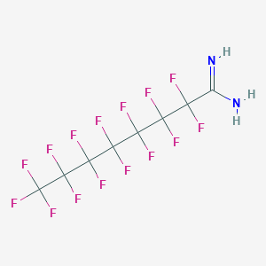 molecular formula C8H3F15N2 B1306075 Perfluorooctanamidine CAS No. 307-31-3