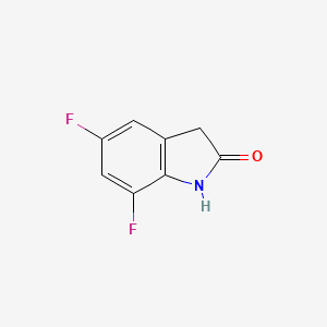 molecular formula C8H5F2NO B1306086 5,7-Difluoroindolin-2-one CAS No. 247564-59-6